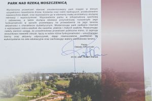 Wyróżnienie dla inwestycji Park nad Moszczenicą