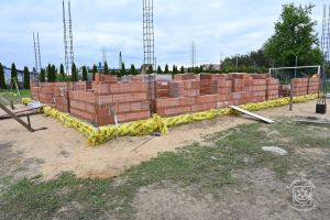 Budowa świetlicy wiejskiej w Tymiance, w trakcie prac budowlanych, maj 2026