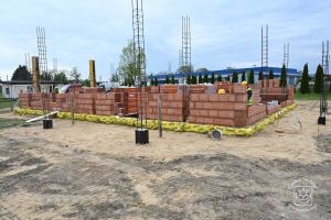Budowa świetlicy wiejskiej w Tymiance, w trakcie prac budowlanych, maj 2026