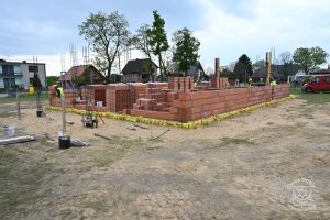 Budowa świetlicy wiejskiej w Tymiance, w trakcie prac budowlanych, maj 2026