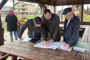 Budowa świetlicy wiejskiej w Tymiance, przekazanie terenu budowy, kwiecień 2026