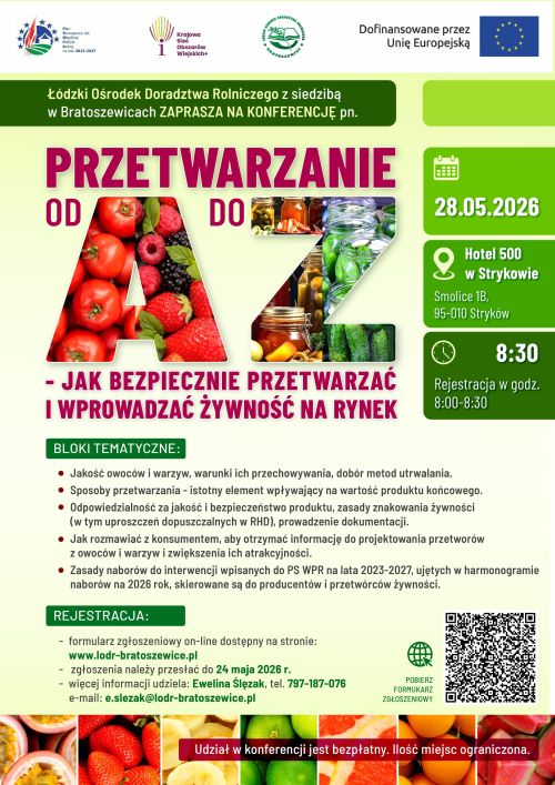 Plakat informacyjny ŁODR