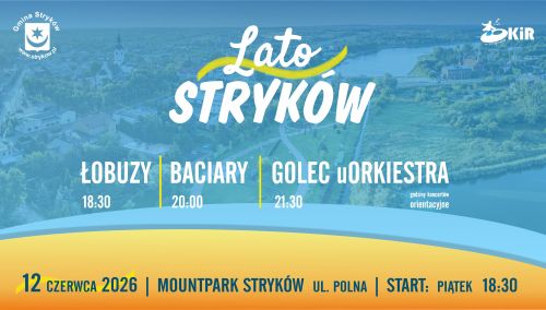 Plakat informacyjny OKiR Stryków