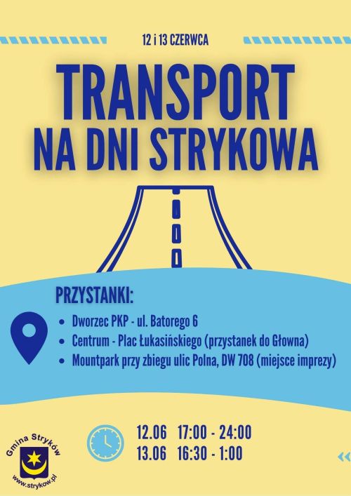 Jak dojechać autobusem na Dni Strykowa 2026
