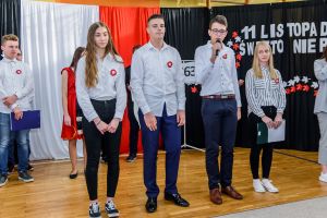 12 listopada w Zespole Szkół nr 1 w Bratoszewicach odbył się uroczysty apel