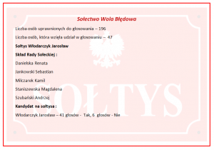 Wyniki wyborów