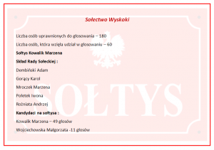 Wyniki wyborów