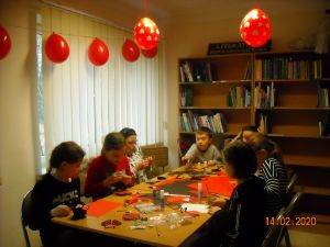 Walentynki w bibliotrewce w Niesułkowie