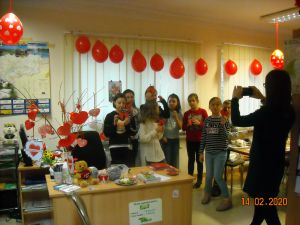 Walentynki w bibliotrewce w Niesułkowie