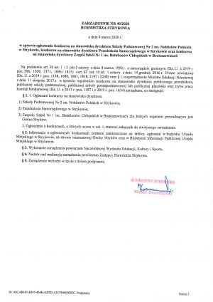 Zarządzenie  Nr 40_2020 z dnia 9 marca 2020 r-1