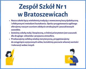 Rekrutacja ZS Nr 1 w Bratoszewicach