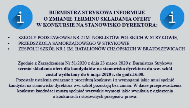 komunikat burmistrz