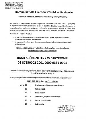 Komunikat ZGKiM