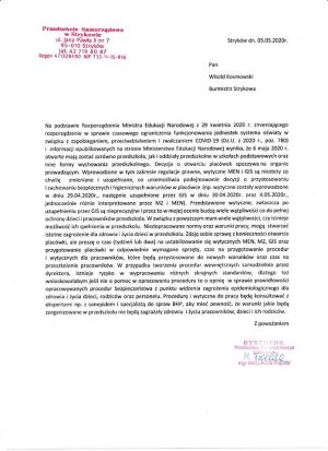 Informacja dotycząca otwarcia przedszkoli na terenie Gminy Stryków