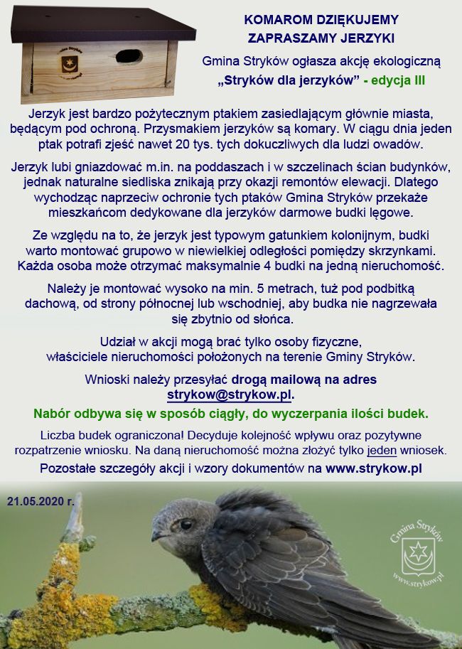 Komunikat dotyczący akcji Stryków dla Jerzyków edycja III