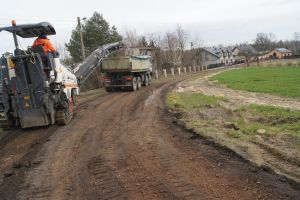 Budowa drogi Ługi - Cesarka