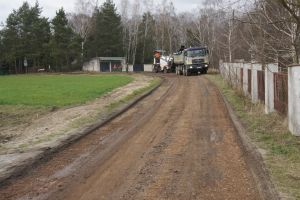 Budowa drogi Ługi - Cesarka