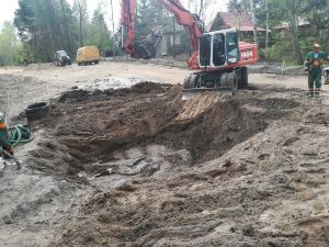 Budowa drogi Ługi - Cesarka