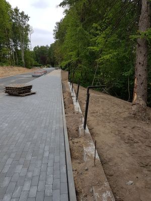 Budowa drogi Ługi - Cesarka