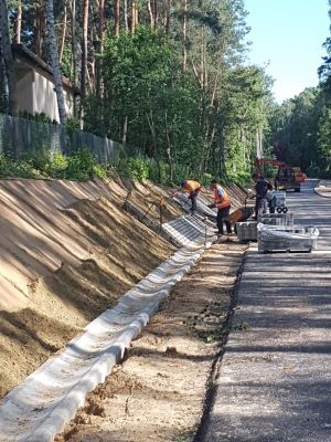 Budowa drogi Ługi - Cesarka