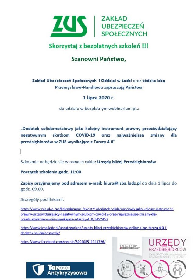 Informacja ZUS - szkolenie