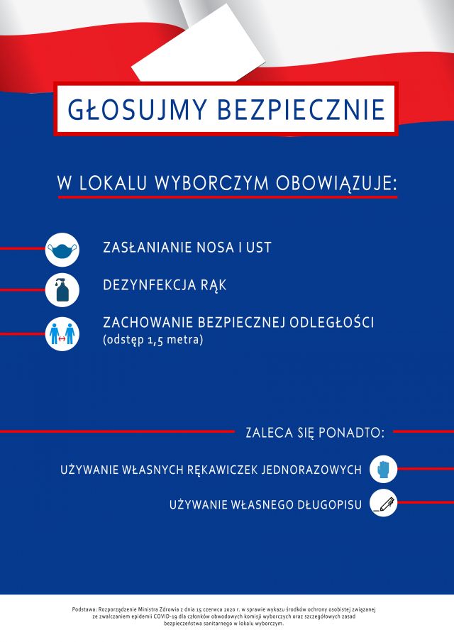 Głosujmy bezpiecznie! - informacja