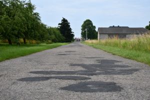 droga Wyskoki przed remontem