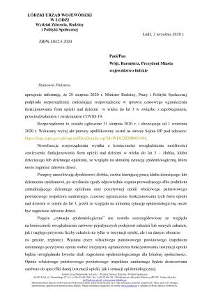 Komunikat - oświata