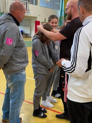 Drużyna TK Basket Stryków w Wiśle