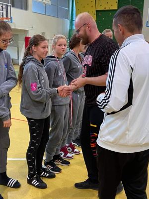 Drużyna TK Basket Stryków w Wiśle