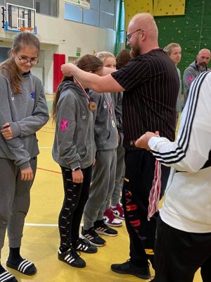 Drużyna TK Basket Stryków w Wiśle