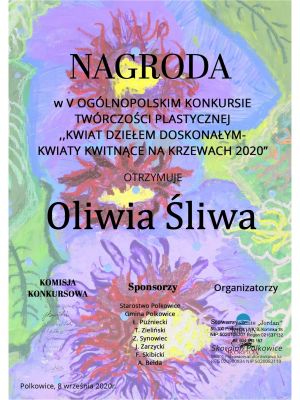 KWIAT DZIEŁEM DOSKONAŁYM -dyplomy