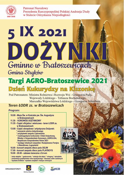 Dożynki Gminne Bratoszewice 2021