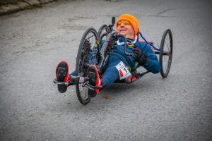 Marek Cłapiński podczas starachowickiego półmaratonu