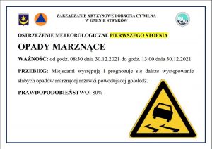 Ostrzeżenie meteorologiczne