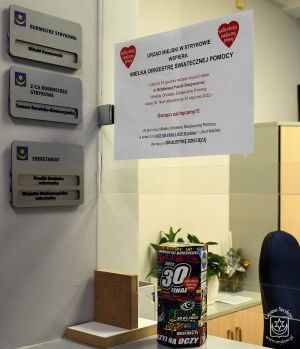 Stacjonarna Puszka WOŚP w UM Stryków