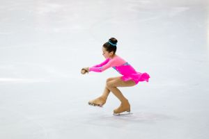 Blanka Lis podczas występu na lodzie