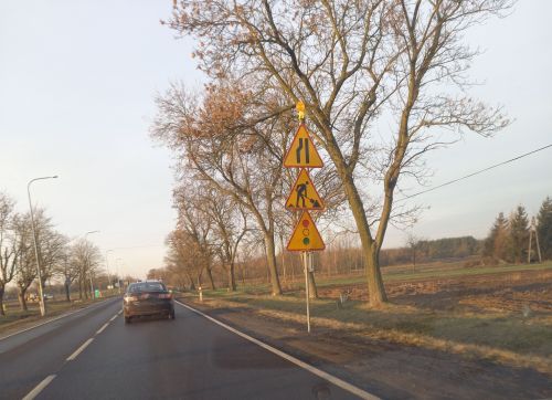 Ruch wahadłowy na DK14 w miejscu rozpoczętego remontu
