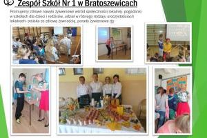 Plansza z prezentacji ZS Nr 1 -  Szkoła Promująca Zdrowie