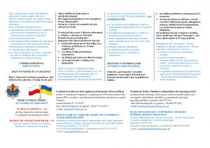 Ulotka informacyjna, cz. II
