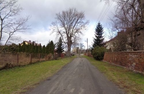 Odcinek drogi do przebudowy, stan przed inwestycją