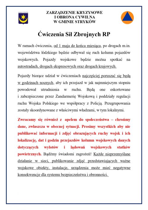 Ćwiczenia Sił Zbrojnych RP