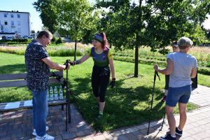 Warsztaty Nordic Walking w parku nad Moszczenicą