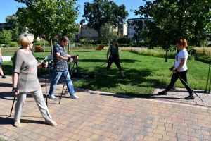 Warsztaty Nordic Walking w parku nad Moszczenicą