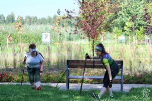 Warsztaty Nordic Walking w parku nad Moszczenicą