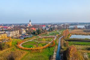 Park po zagospodarowaniu - widok z lotu ptaka