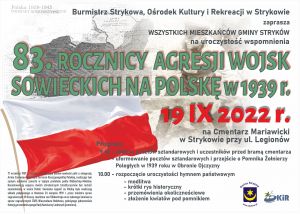 83. rocznica agresji wojsk sowieckich na Polskę Plakat