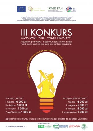 Plakat "Moja Smart Wieś - Wizje i Inicjatywy"