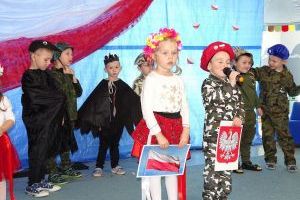 Akademia z okazji Narodowego Święta Niepodległości w Przedszkolu Samorządowym w Strykowie