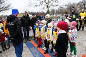 Najmłodsi uczestnicy 10 Biegu i Marszu Powstańca w Dobrej